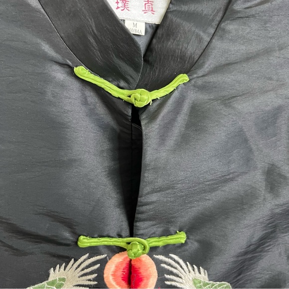 VTG Chinese Dragon Embroidered Mandarin Collar Jacket - Picture 3 of 8